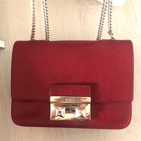 Furla Bella Mini Crossbody In Red Womens Fashion Bags And Wallets
