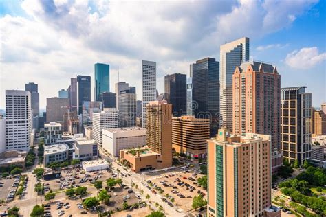 Houston Texas Usa Cityscape Stock Photo Image Of District