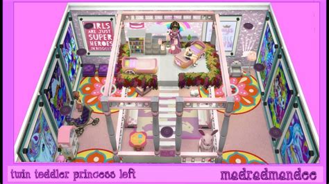 Twin Toddler Princess Loft Bedroomsims 4 Youtube