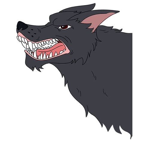 How To Draw A Snarling Wolf Really Easy Drawing Tutorial Images And