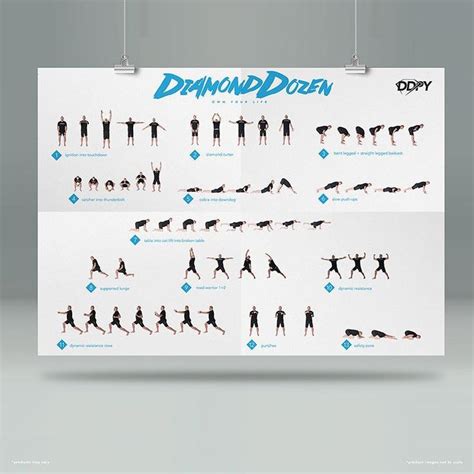 Diamond Dozen Poster Ddp Yoga Ddp Yoga Hard Yoga Easy Yoga Workouts