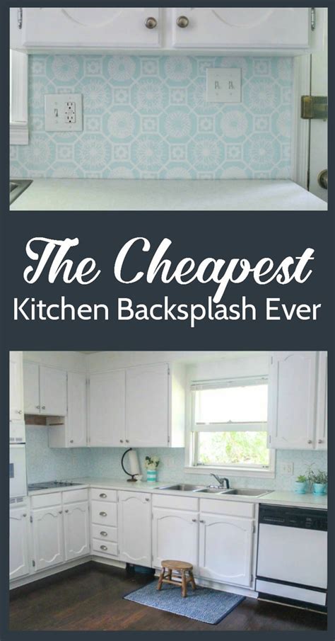What is the cheapest backsplash. The Cheapest DIY Backsplash Ever - Lovely Etc.
