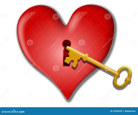 Key To My Heart Valentine Clip Art Stock Illustration Illustration Of
