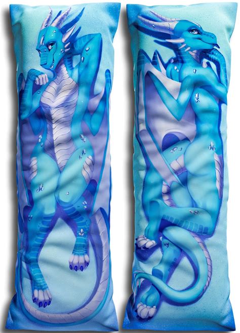 Daki Sapphire The Blue Dragon Dakimakura Furry Body Pillow Etsy