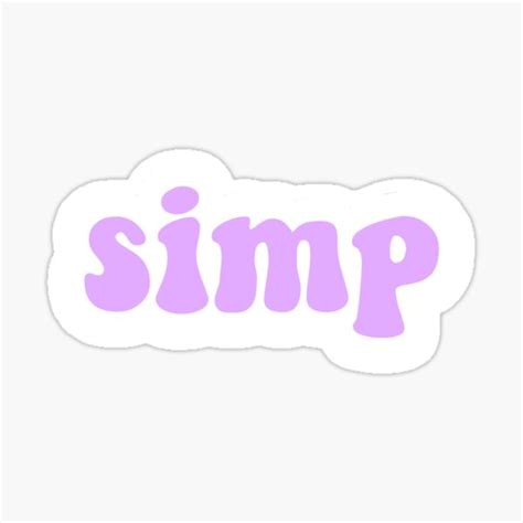 Simp Sticker Sticker By Lucyrafferty Redbubble