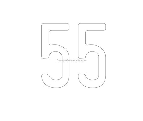 Free Address 55 Number Stencil