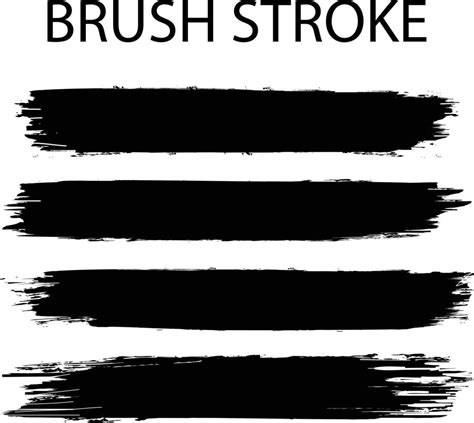 Black Brush Stroke Template Design 7371136 Vector Art At Vecteezy