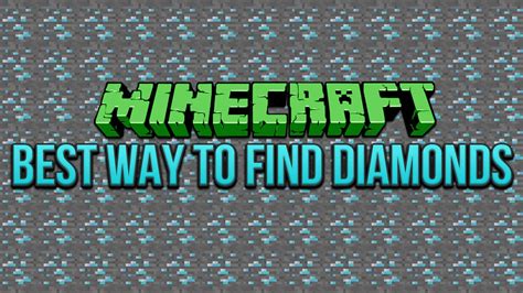Best Way To Find Diamonds Minecraft 18 Tutorial Youtube