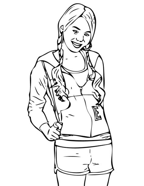 Alternatively you can go to file > print at the top left corner of your browser to print your coloring page. Free Printable Hannah Montana Coloring Pages For Kids