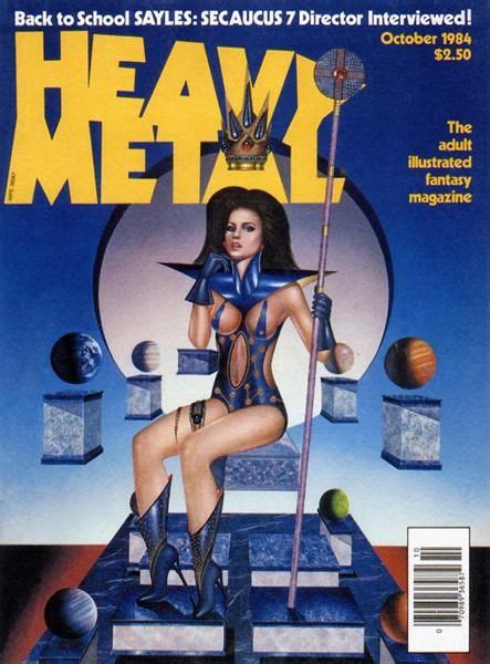 heavy metal volume 08 number 07 october 1984 front cover fille heavy