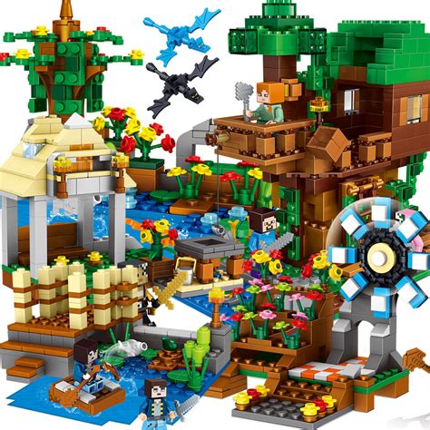 My World Minecraft Building Blocks Bricks Assembling Kids Toys Legoings