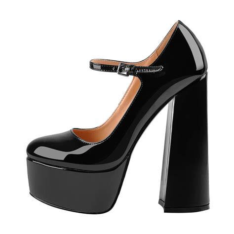 mary jane platform chunky high heels pumps onlymaker