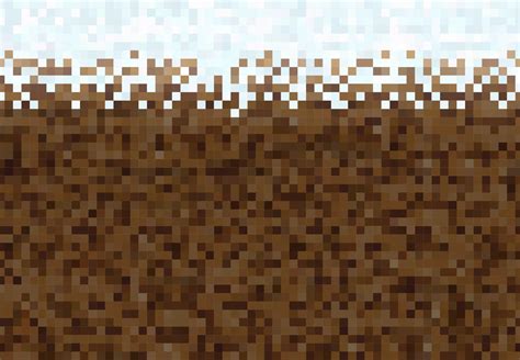 Retro Game Pixel Snow Ice Ground Block Background 10876457 Vector Art