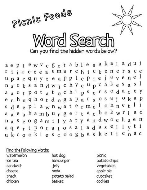 Search And Find Printable