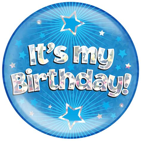 Blue Jumbo Birthday Badge Birthday Badge Newbury