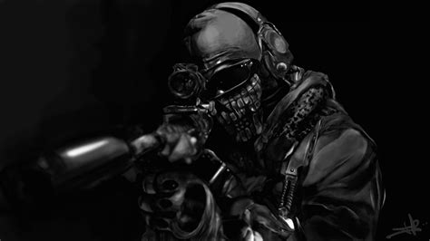 Call Of Duty Ghost Masked Warrior 4k Wallpaper