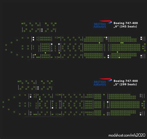 Pacx British Airways Boeing 747 400 Seating Plans Mfs 2020 Mod Modshost