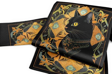 ちまむくん on Twitter RT gofukuyasan 5本限定 黒猫スカーフ柄京袋帯 その2 前の柄は残りわずかとなっており