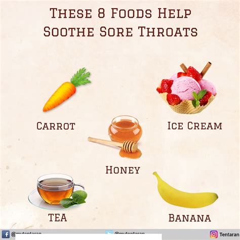 It's a food that strengthens the immune system and helps relieve sore throats. Help In Soothe Sore Throats | Sooth sore throat, Food help ...