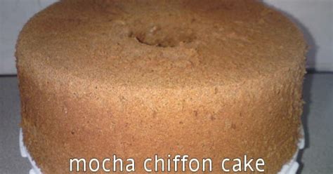 Cooking Pleasure Mocha Chiffon Cake
