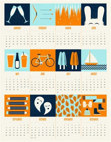 Showcase Of Creatively Designed Calendars Calendar Design Inspiration