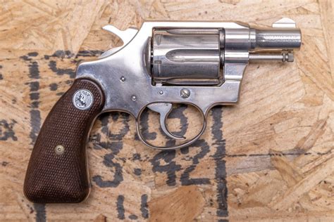Colt Detective Special 38 Spl Police Trade In Revolver Nickel Finish