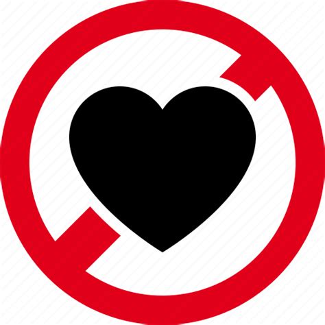 Forbidden Heart Love Prohibited Icon Download On Iconfinder