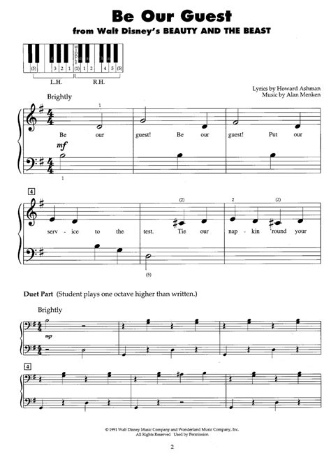 Free 184 Beginner Disney Songs Piano Sheet Music Svg Png Eps Dxf File