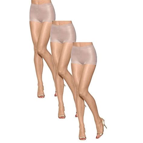 hanes women set of 3 silk reflections ultra sheer toeless control top pantyhose ef bisque pack