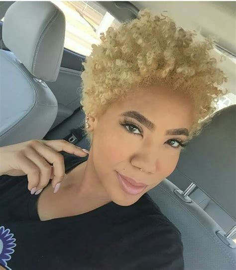 Golden Blonde Natural Hair Natural Hair Styles For Black Women Tapered Natural Hair