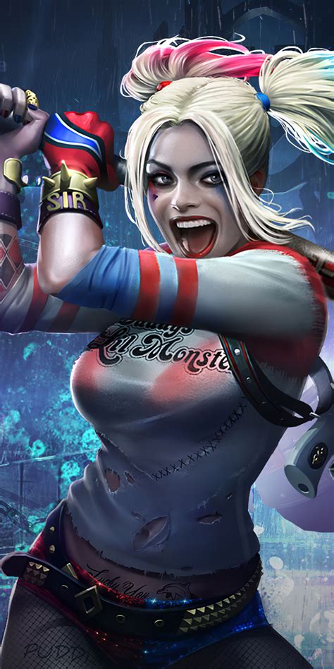 1080x2160 Resolution Harley Quinn And Deadshot Injustice 2 Mobile One