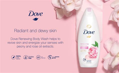 Dove Body Wash 100 Gentle Cleansers Sulfate Free Peony