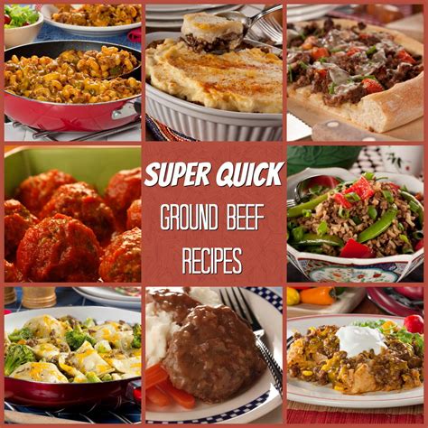 It turns into soups, stews, burgers and meatloaves, and i'm pretty sure you could ground beef is perfect for baked dishes, which is why i've dedicated a whole section to casseroles, meatloaf, lasagna and other recipes your oven will love. Super Quick Ground Beef Recipes | MrFood.com