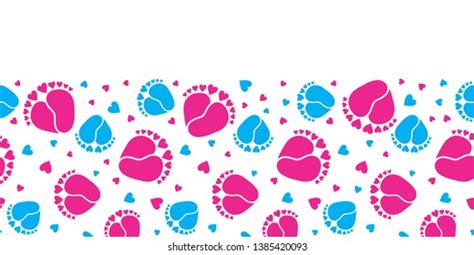 Baby Footprint Border Images Stock Photos And Vectors Shutterstock