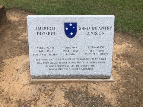Americal Division 23rd Infantry Division A War Memorial