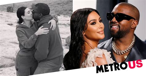 Kanye West Shares Old Photo Of Him Kissing Kim Kardashian Metro News