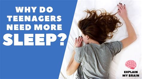 Why Do Teenagers Need More Sleep Youtube