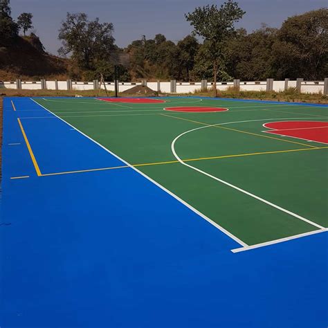 Outdoor Matte Acrylic Synthetic Basketball Flooring 2 4 Mm Rs 35