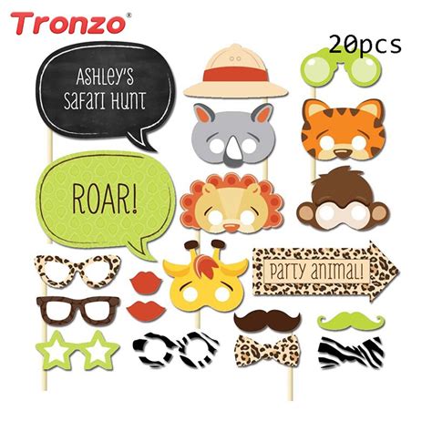 Tronzo Birthday Party Decorations Kids Photo Booth Props 20pcs Lovely