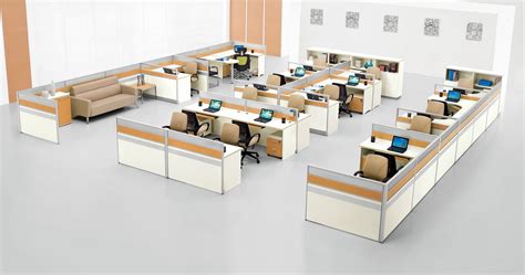 China Small Call Center Modern Office Workstation Cubicle For 6 Person