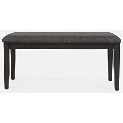 American Rustics Black Upholstered Dining Bench By Jofran Furniture