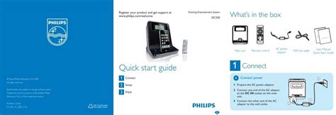 Philips Docking Entertainment System Quick Start Guide Aen
