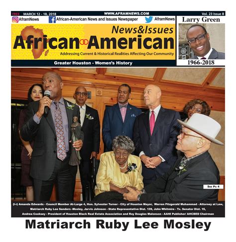 African American Newsandissues Vol 23 Issue 8 March 12 18 2018 Hou