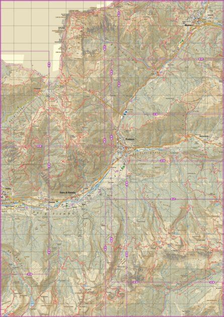 40 Latemar Val Di Fiemme Val Di Fassa Catena Del Lagorai Map By