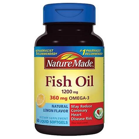 Nature Made Fish Oil 1200 Mg 100 Liquid Softgels Pack Of 1 Fruugo Nl