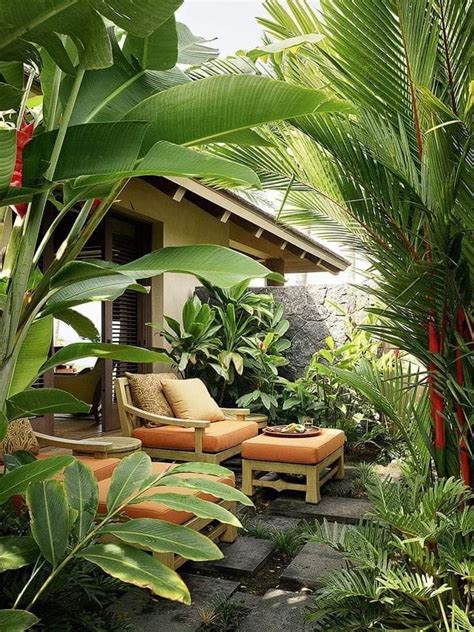 Patio Tropical Tropical Backyard Landscaping Tropical Garden Design