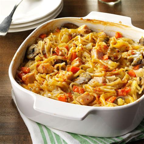 Well, then you are in the right section…. Turkey Spaghetti Casserole Recipe | Taste of Home