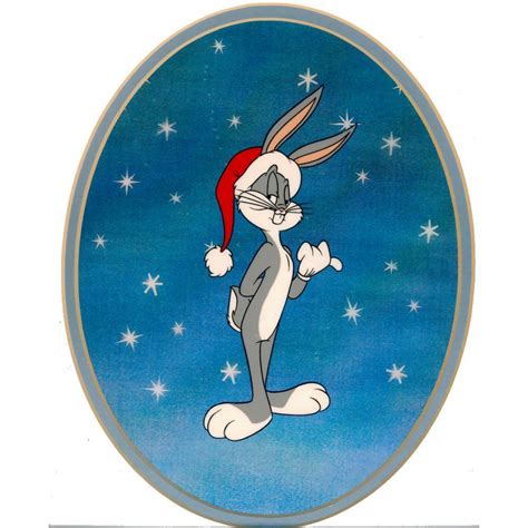 Bugs Bunny Christmas Warner Brothers Animation Cel Framed Animation