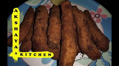 Restaurant Style Fish Fingers in Tamil ஈஸய சயயலம Fish Fingers