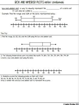The five values that make up a box and whisker plot are: Box And Whisker Plot Worksheet 1 Answers Key | schematic ...